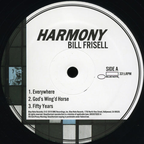Bill Frisell - Harmony (2xLP) VINYL