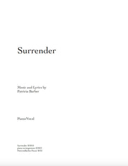 Patricia Barber "Surrender" (in key of E) Score DIGITAL