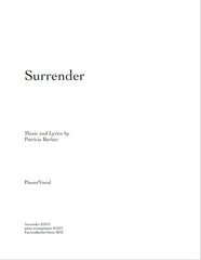 Patricia Barber "Surrender" (in key of G) Score DIGITAL