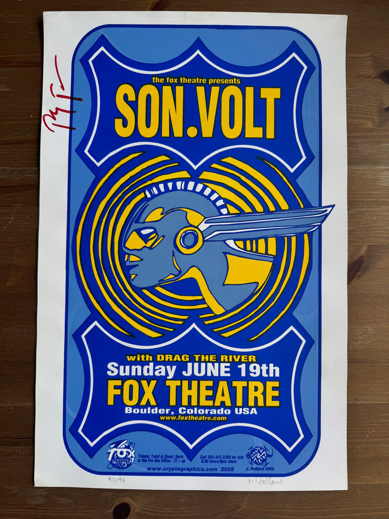 Son Volt - Fox Theater - Boulder, CO 6/19/05 Poster (Autographed by Jay)
