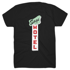 'Sage Motel' Black T-Shirt