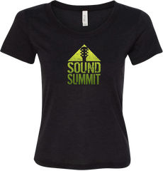 Sound Summit 2016 Women's Heather Black Logo T-Shirt