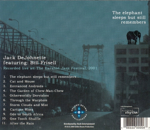 Jack DeJohnette featuring Bill Frisell – The Elephant Sleeps But Still Remembers CD