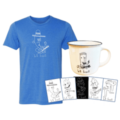 Bill Frisell - Royal Blue T-shirt + Camper Mug + Sticker 5-pack