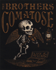 The Brothers Comatose - Skeleton Wings STICKER