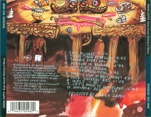 FRANK ZAPPA ‎– Does Humor Belong In Music? CD