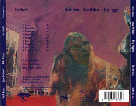 HANK JONES, DAVE HOLLAND & BILLY HIGGINS ‎– The Oracle CD