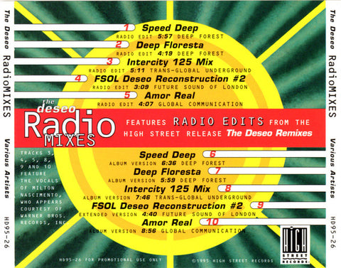 JON ANDERSON ‎– The Deseo Radio Mixes CD