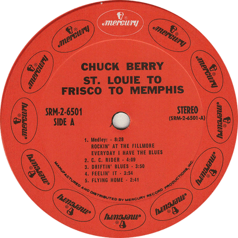 CHUCK BERRY ‎– St. Louie To Frisco To Memphis 2xLP