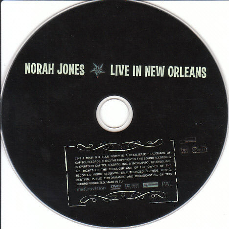 NORAH JONES - Live In New Orleans DVD
