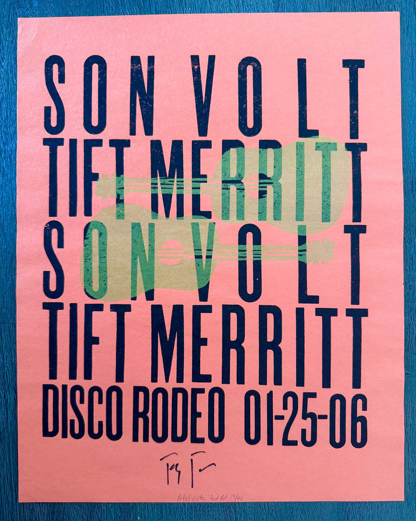 Son Volt - Disco Rodeo - Raleigh, NC 1/25/06 Poster (Autographed by Jay)