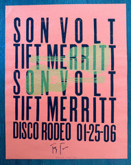 Son Volt - Disco Rodeo - Raleigh, NC 1/25/06 Poster (Autographed by Jay)