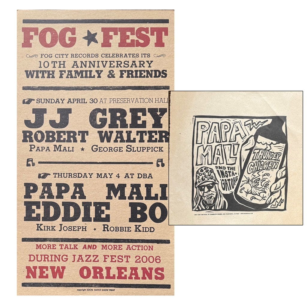 FOG CITY RECORDS ‎– JJ Grey / Robert Walter / Papa Mali - New Orleans 2/13, 2006 Posters