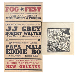FOG CITY RECORDS ‎– JJ Grey / Robert Walter / Papa Mali - New Orleans 2/13, 2006 Posters