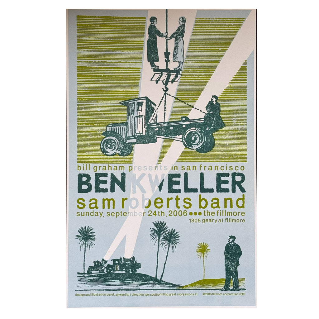 BEN KWELLER ‎– Fillmore - San Francisco, CA 9/24/06 Poster