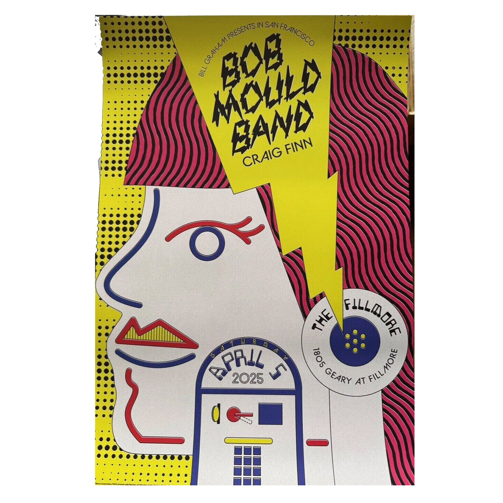 BOB MOULD ‎– Fillmore - San Francisco, CA 4/5/25 Poster