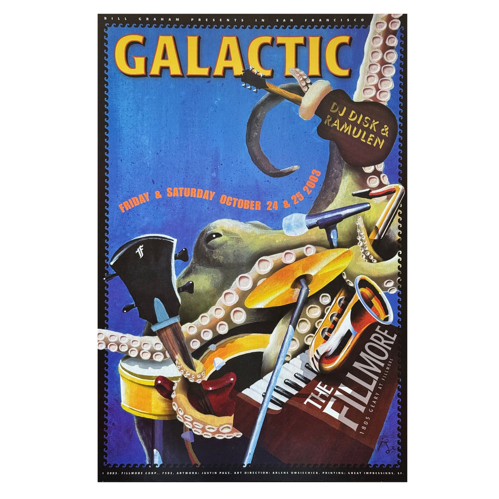 GALACTIC ‎– Fillmore - San Francisco, CA 10/24,25/03 Poster