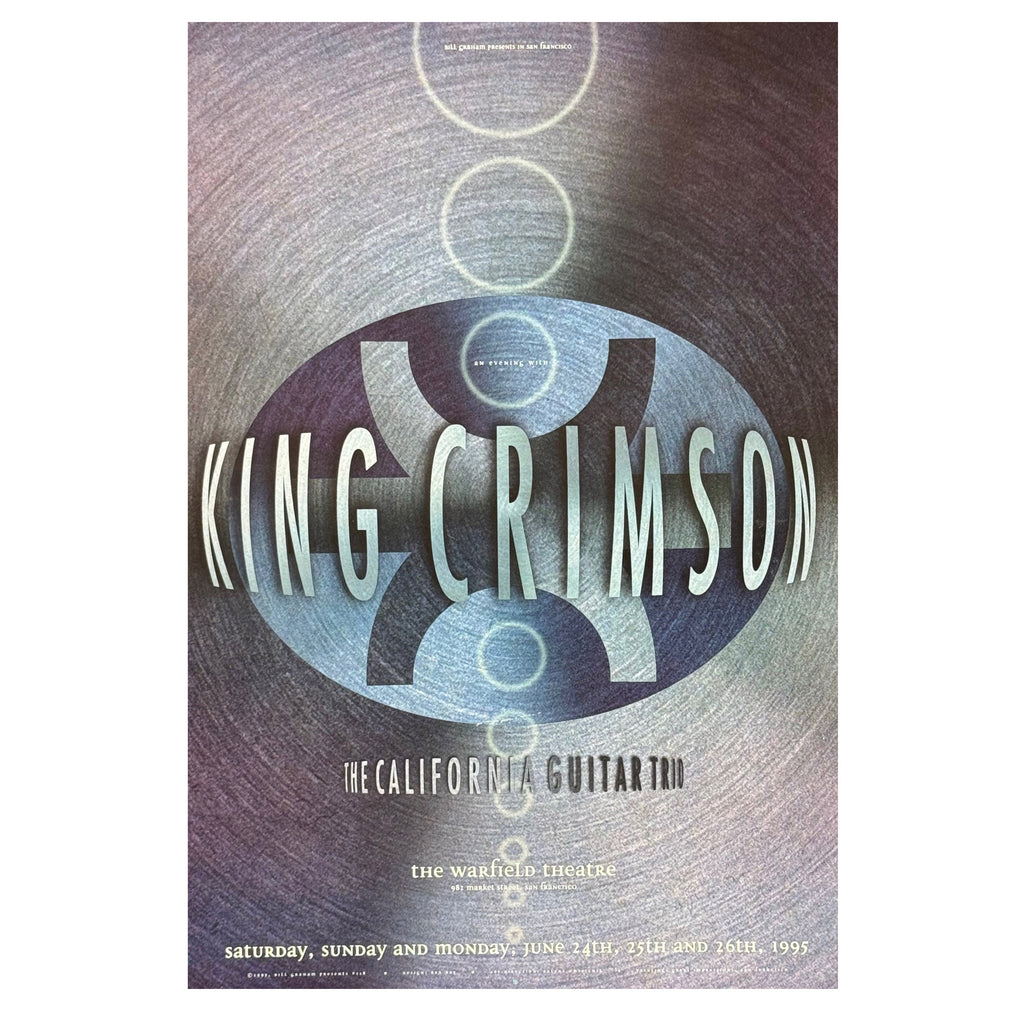 KING CRIMSON ‎– Fillmore - San Francisco, CA 6/24-26//95 Poster