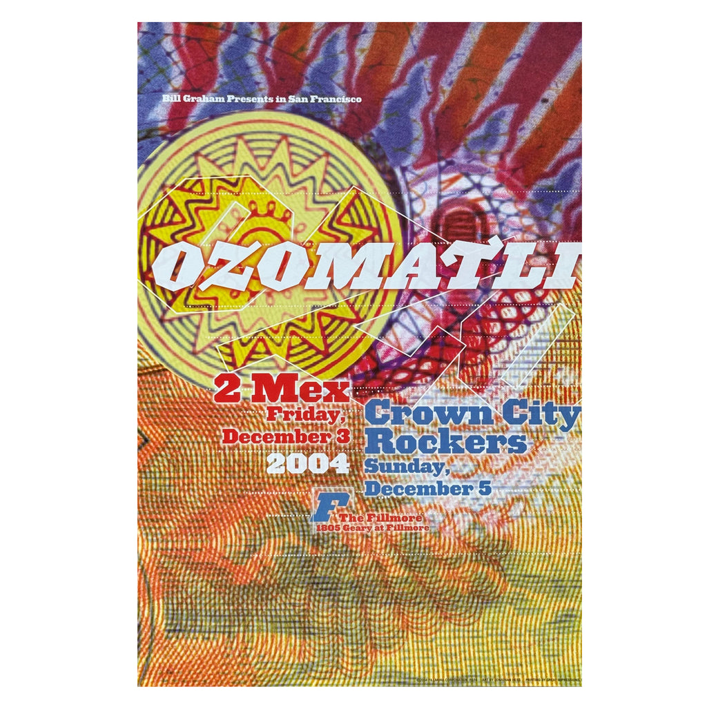 OZOMATLI ‎– Fillmore - San Francisco, CA 12/3,5/04 Poster