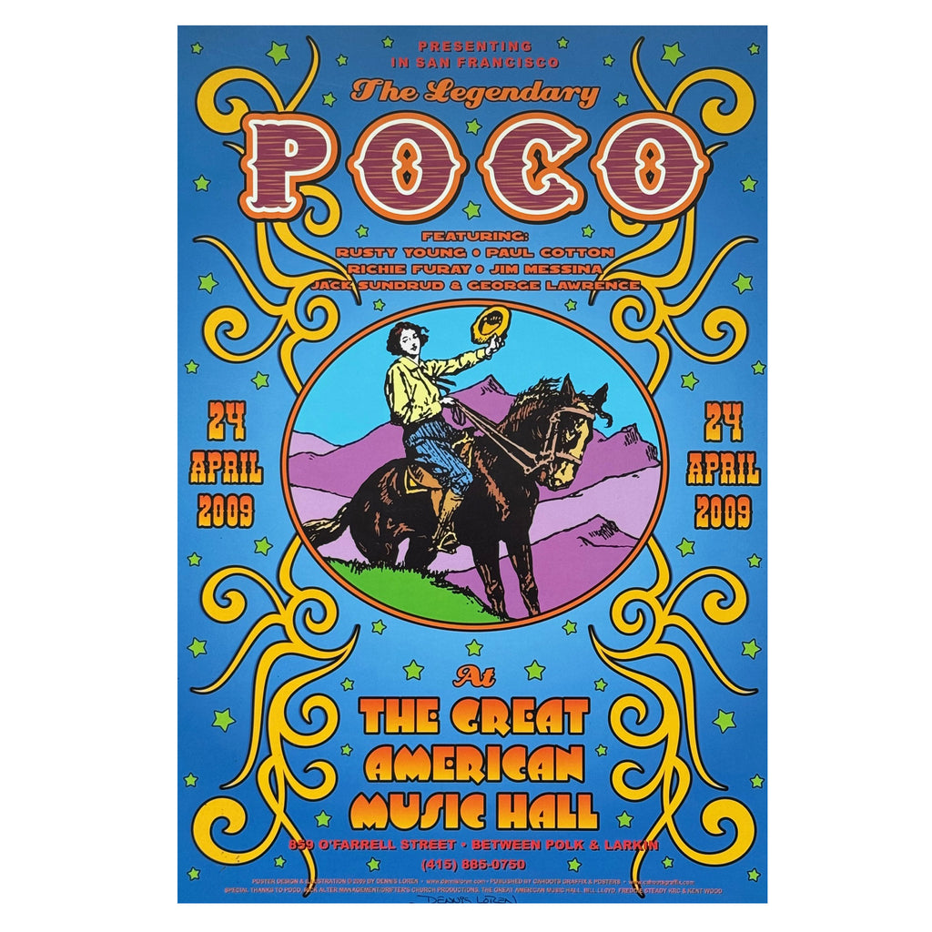 POCO ‎– Fillmore - San Francisco, CA 4/24/09 Poster