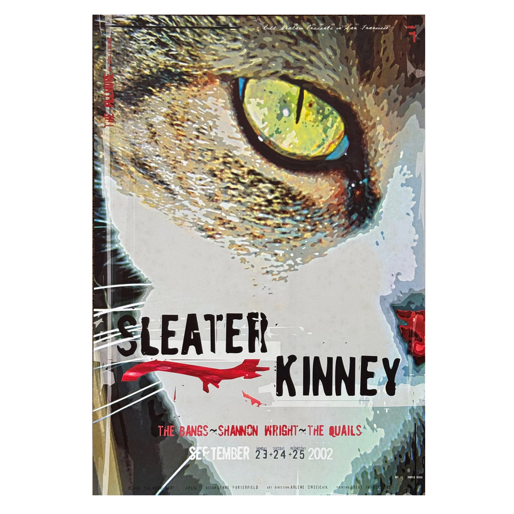SLEATER-KINNEY ‎– Fillmore - San Francisco, CA 9/23-25/02 Poster