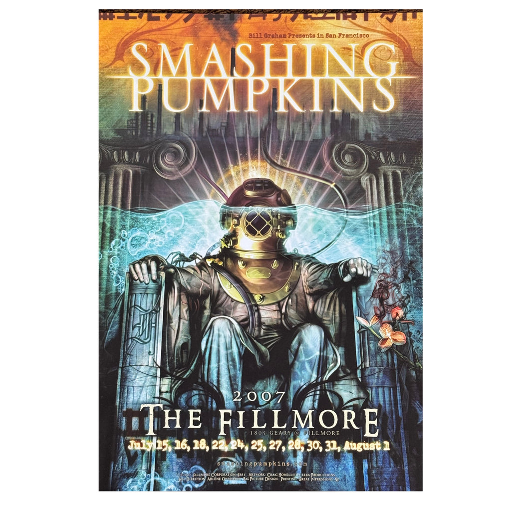 SMASHING PUMPKINS ‎– Fillmore - San Francisco, CA 7/15 - 8/2 Poster