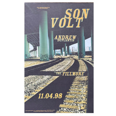 SON VOLT ‎– Fillmore - San Francisco, CA 11/4/98 Poster