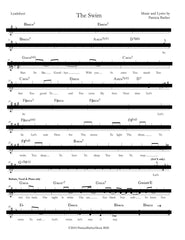 Patricia Barber "The Swim" Lead Sheet DIGITAL