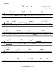 Patricia Barber "Spring Song" (in key of Am) Lead Sheet DIGITAL