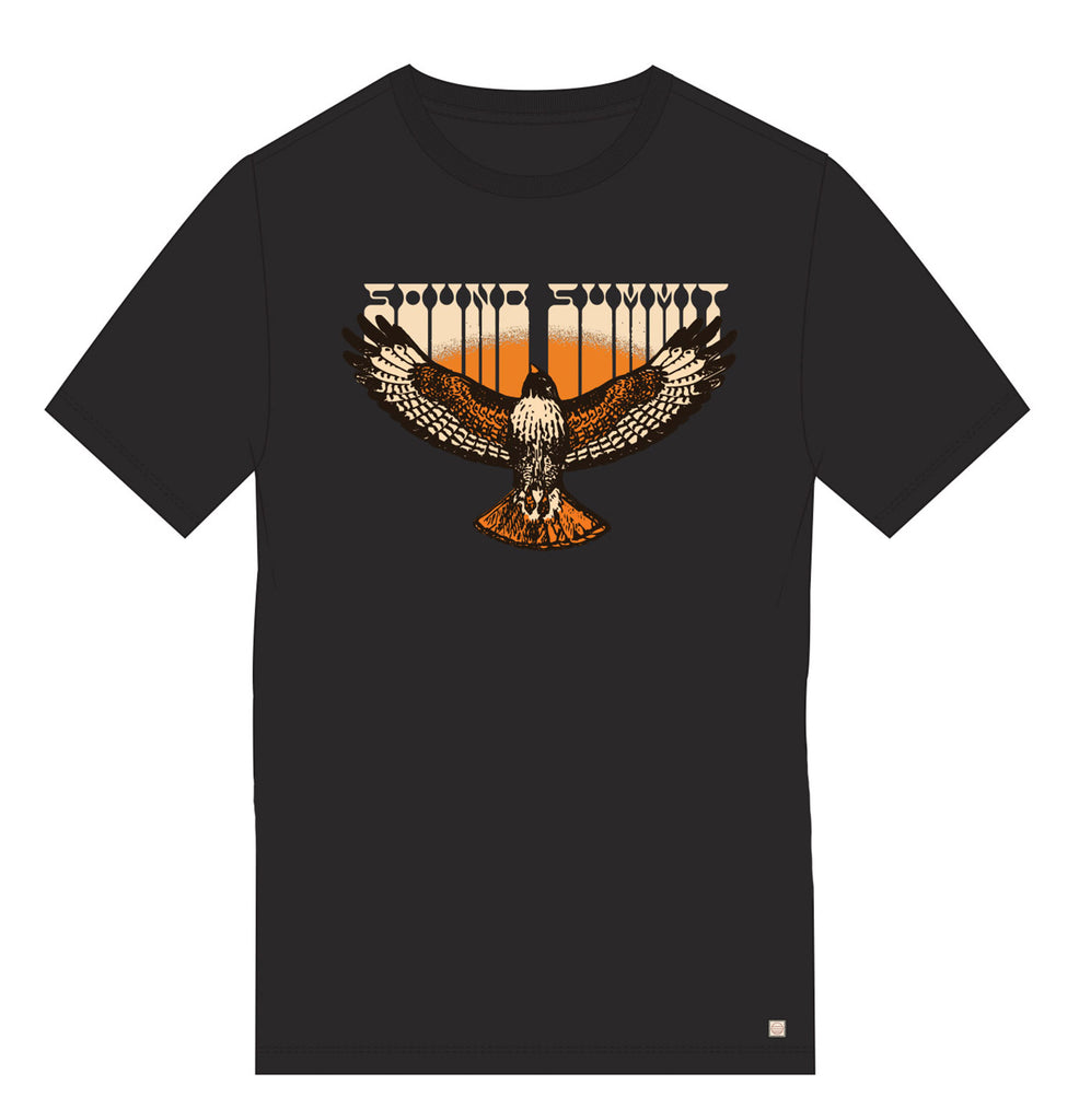 Sound Summit 2024 Men's Faded Black Hawk T-Shirt