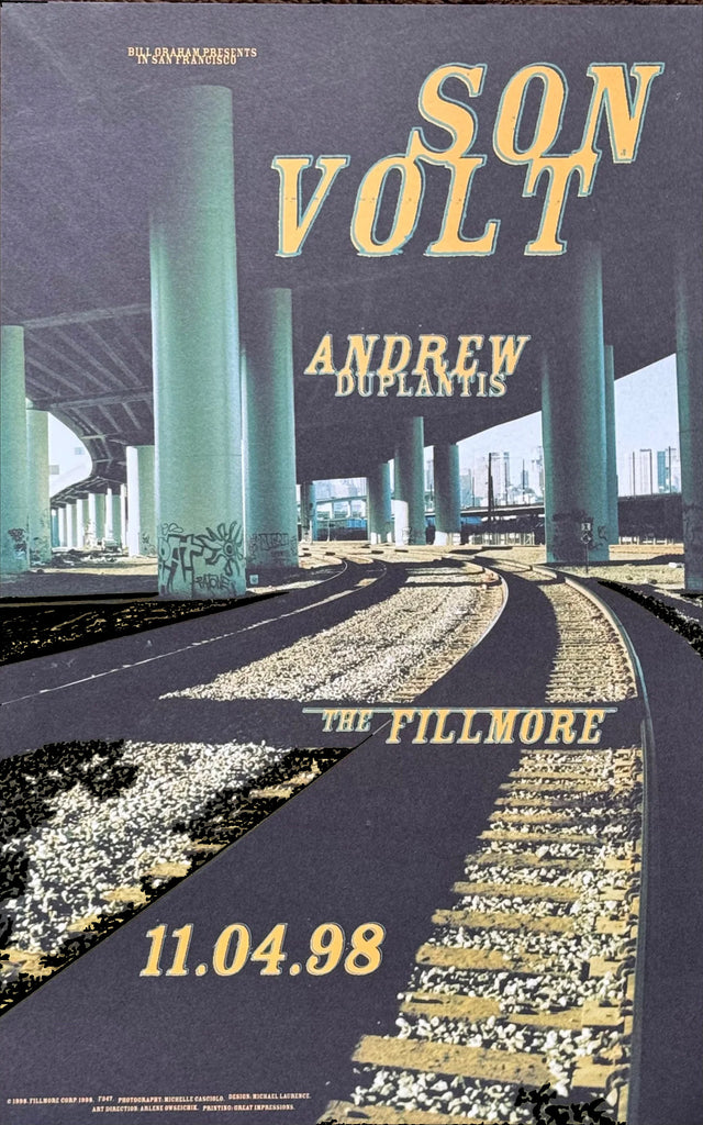 SON VOLT ‎– Fillmore - San Francisco, CA 11/4/98 Poster