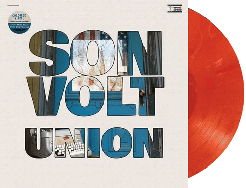 SON VOLT - Union Limited Mixed Maroon VINYL w/ Autographed Print