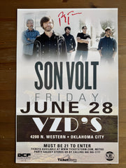 SON VOLT - VZD’s Oklahoma City, OK 6/28/13 - Poster (Autographed by Jay)