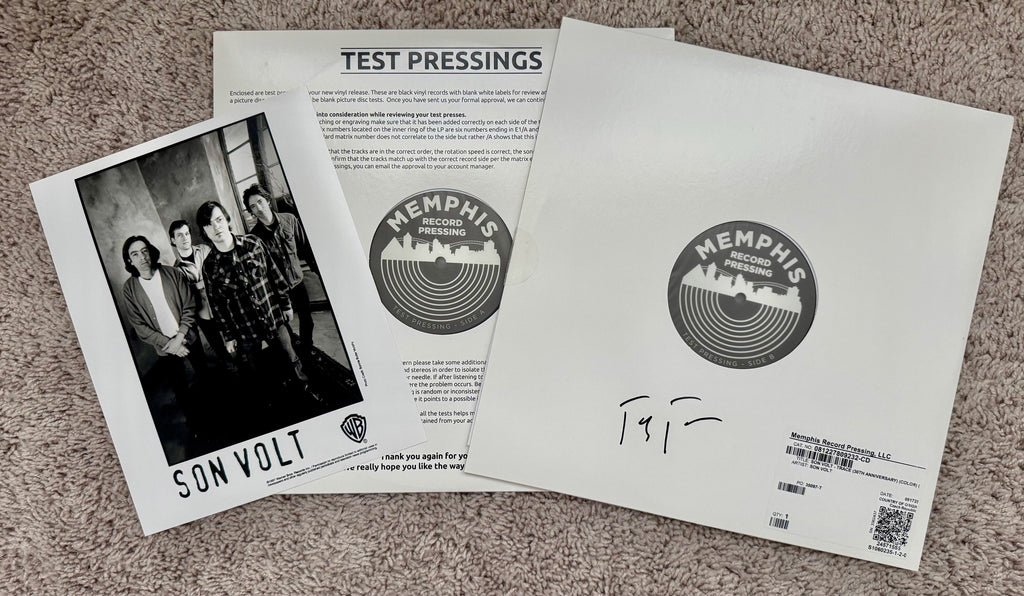 SON VOLT - Trace 30th Anniversary Reissue 2025 TEST PRESSING 2xLP VINYL (Autographed by Jay)