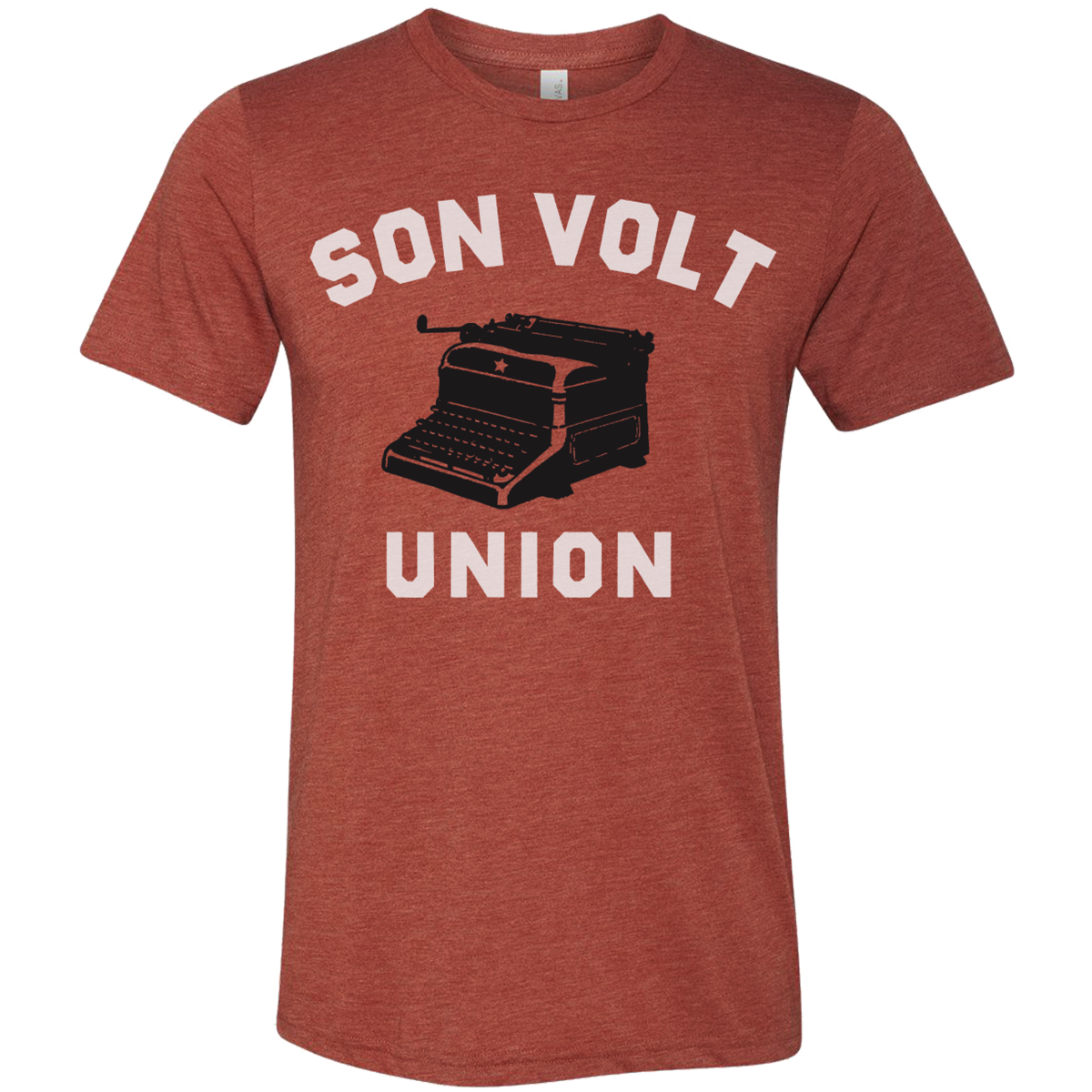 SON VOLT - Men's Red Union Typewriter T-shirt