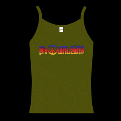 Fountains of Wayne - Phountains Tank Top with spaghetti straps (Olive Green)