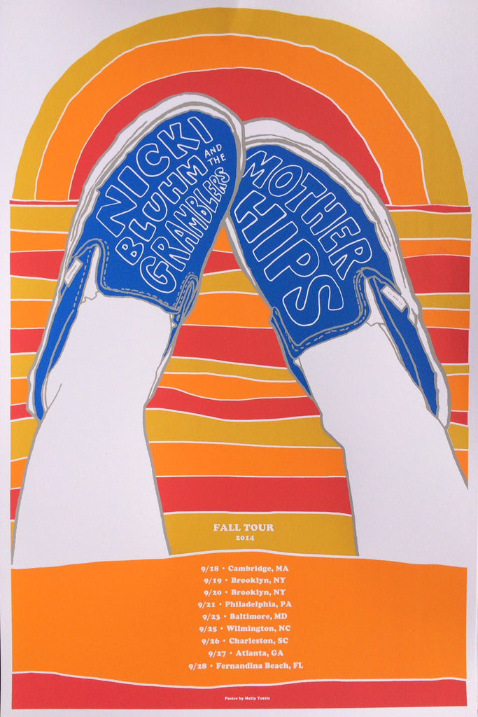 Mother Hips / Nicki Bluhm & The Gramblers Limited Edition Fall Tour 2014 Poster