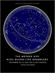 Nicki Bluhm & The Gramblers / The Mother Hips Limited Edition Chico, CA December 31st, 2013 Poster