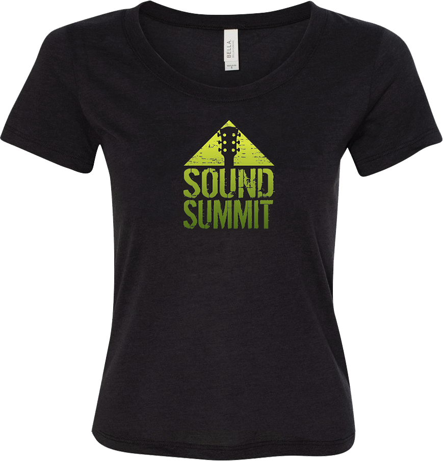 Sound Summit 2016 Women's Heather Black Logo T-Shirt