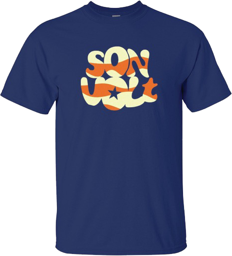 SON VOLT - Navy Stripes T-shirt