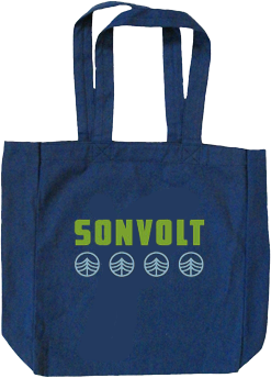 SON VOLT - Navy Blue Water Tote Bag