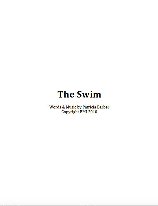 Patricia Barber "The Swim" Sheet Music DIGITAL